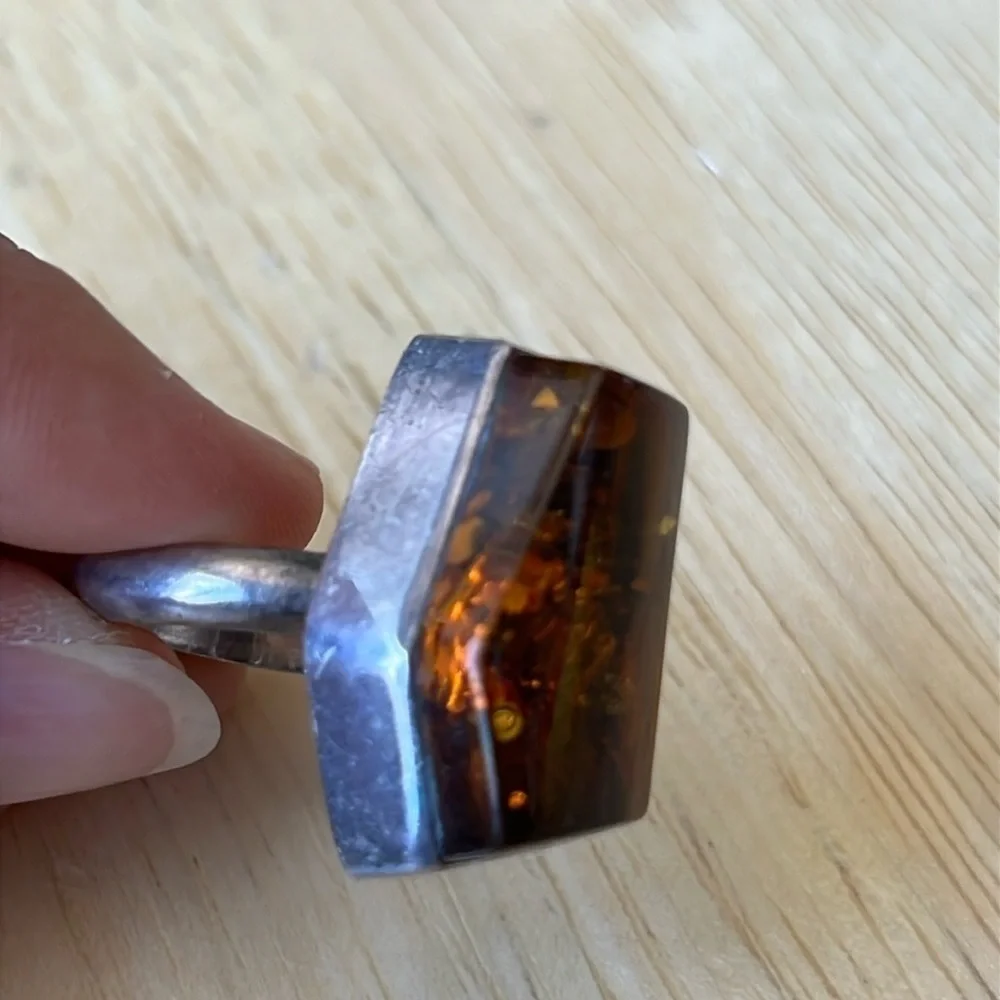 Baltic Amber Ring size 81/2